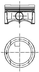 99792600 KOLBENSCHMIDT Поршень AUDI /VW81,01 (пр-во KS)