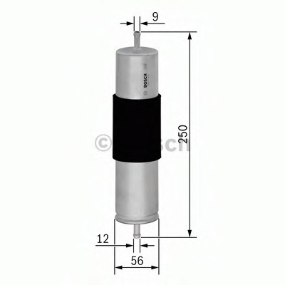 F 026 402 066 BOSCH Фільтр топл. AUDI (пр-во BOSCH)