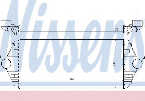 96849 NISSENS (Дания) Інтеркулер FIAT (пр-во Nissens)