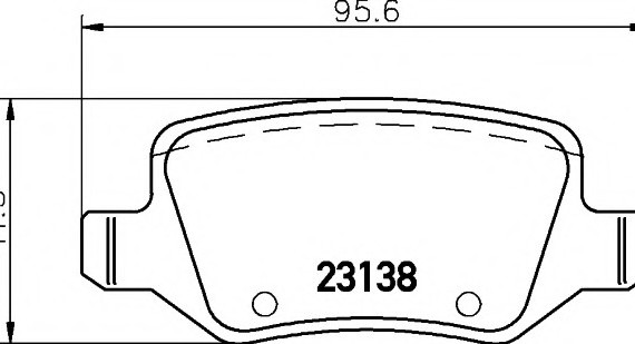 Колодки тормозные, к-кт. TEXTAR 2313803