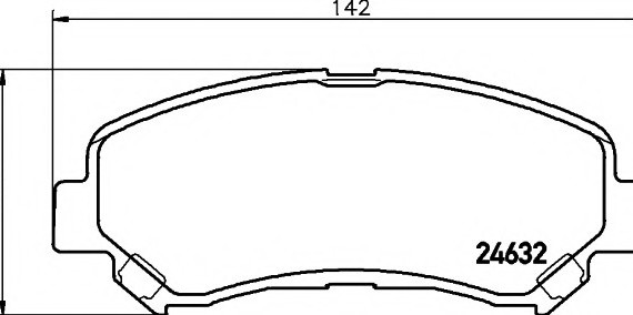 2463201 TEXTAR (Германия) Колодки гальмівні дискові передн. Nissan Qashqai/X
