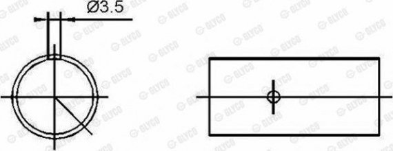 55-3422 SEMI Glyco (Германия) Втулка подшипника, шатун GLYCO