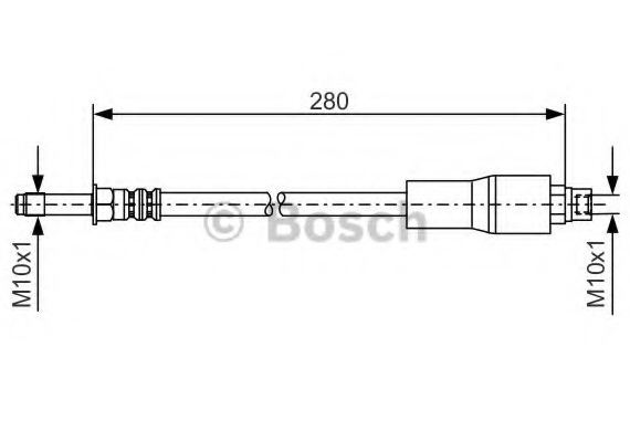 1 987 476 173 BOSCH Тормозной шланг (пр-во Bosch)