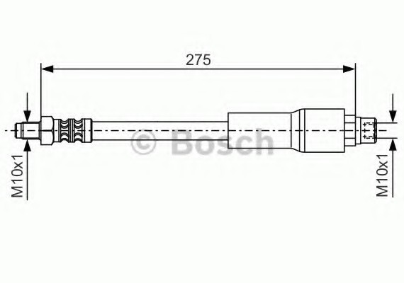 1 987 476 649 BOSCH Тормозной шланг (пр-во Bosch)