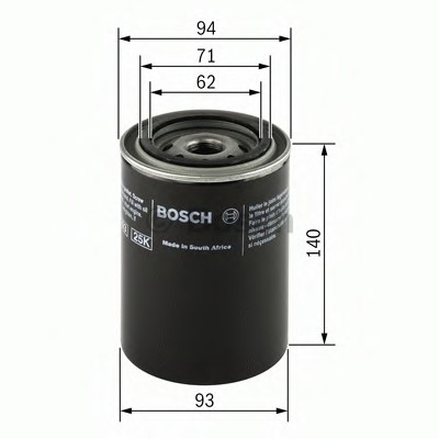 0 451 104 005 BOSCH Фильтр масляный (пр-во Bosch)