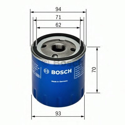 0 451 103 093 BOSCH Фільтр масляний (пр-во Bosch)