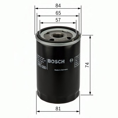 0 986 452 016 BOSCH Фільтр масляний (пр-во Bosch)