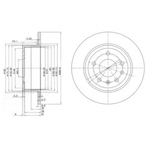 BG2381 DELPHI Гальмівний диск BG2381 DELPHI