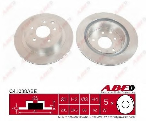 C41038ABE ABE (Польша) Гальмівний диск