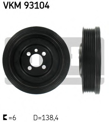 VKM 93104 SKF Шкив коленвала VKM 93104 SKF