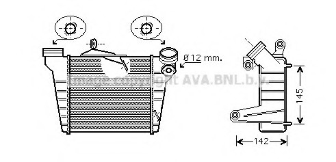 SA-FABIA 01- Интеркулер AVA STA4036