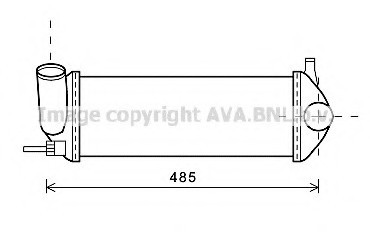 RTA 4471 AVA COOLING Интеркулер RENAULT KANGOO (Ava)