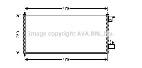 FDA 5361 AVA COOLING Радіатор кондиціонера FORD Transit Connect (P65, P70, P80) (вир-во AVA)