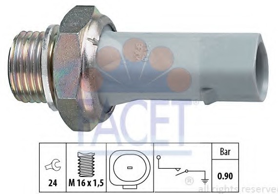 7.0150 FACET Датчик давления масла FACET