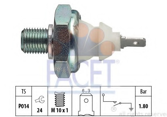 7.0045 FACET Датчик давления масла FACET