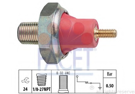 7.0031 FACET Датчик тиску масла FACET