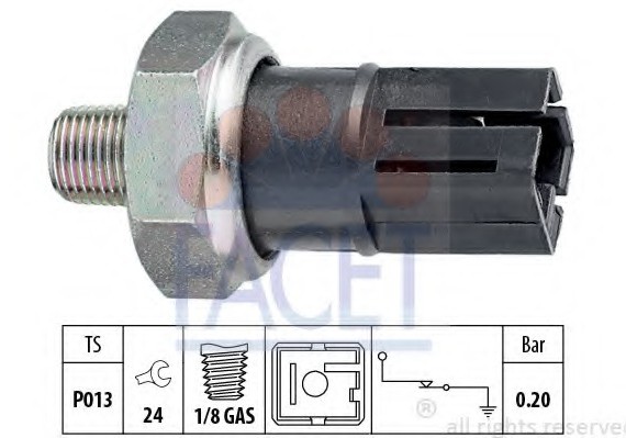 7.0042 FACET Датчик давления масла FACET