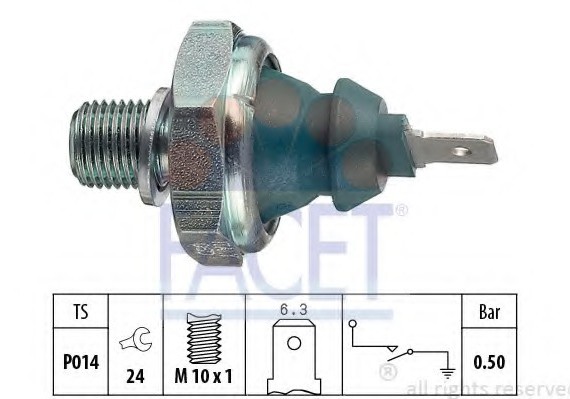 7.0138 FACET Датчик давления масла FACET