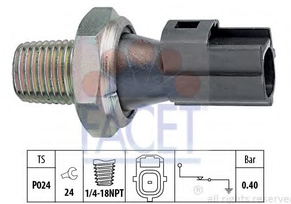 7.0145 FACET Датчик давления масла FACET