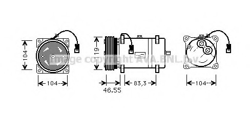 Фото pe-part 96-/компресор ava CNAK161 AVA COOLING CNAK161 AVA COOLING PE-PART 96-/Компресор AVA