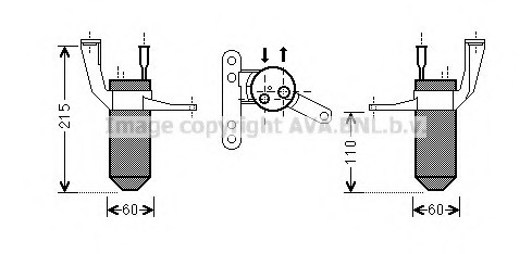 RTD428 AVA COOLING RT-CLIO 01-/Осушитель AVA