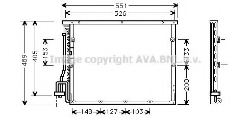 BW 5148 AVA COOLING Радиатор кондиционера AVA