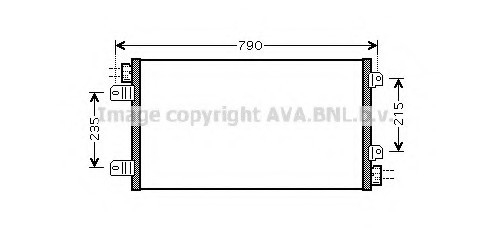 RTA 5342 AVA COOLING Радiатор кондицiонера AVA
