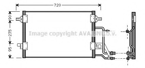 AI 5140 AVA COOLING Радиатор кондиционера AVA