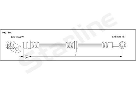 HA ST.1019 Starline Гальмівний шланг STARLINE