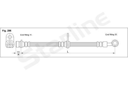 HA AB.1253 Starline Тормозной шланг STARLINE