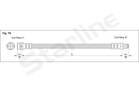 HA AC.1203.1 Starline Тормозной шланг STARLINE