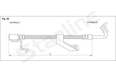 HA AC.1274 Starline Гальмівний шланг STARLINE