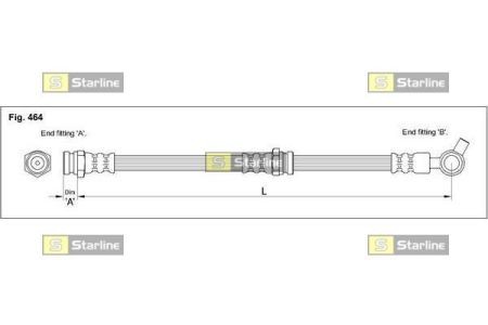 HA ST.1093 Starline Гальмівний шланг STARLINE