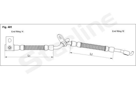 HA ST.1252 Starline Гальмівний шланг STARLINE