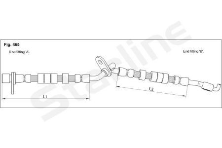 HA ST.1250 Starline Гальмівний шланг STARLINE