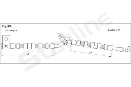 HA ST.1246 Starline Гальмівний шланг STARLINE