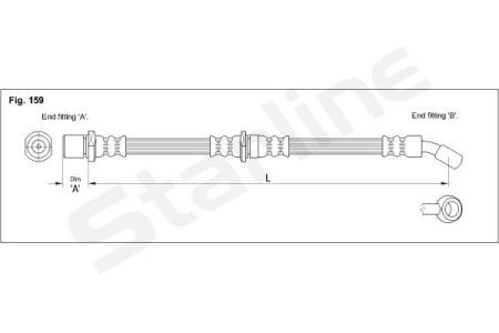 HA ST.1151 Starline Гальмівний шланг STARLINE