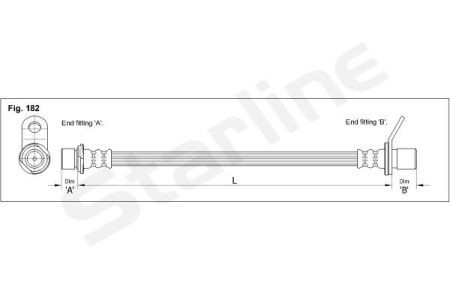 HA EB.1262 Starline Гальмівний шланг STARLINE