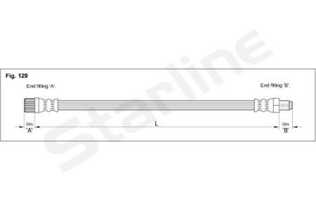 HA CE.1246 Starline Тормозной шланг STARLINE