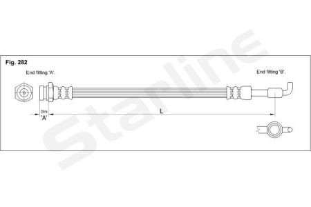 HA ST.1253 Starline Тормозной шланг STARLINE