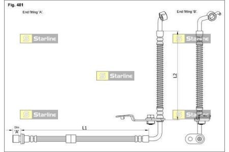 HA ST.1089 Starline Тормозной шланг STARLINE