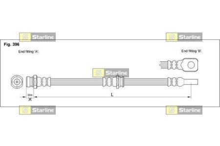 HA ST.1113 Starline Гальмівний шланг STARLINE