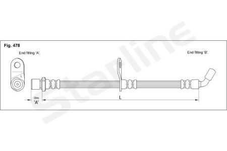 HA ST.1152 Starline Гальмівний шланг STARLINE