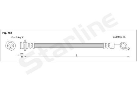 HA ST.1204 Starline Тормозной шланг STARLINE