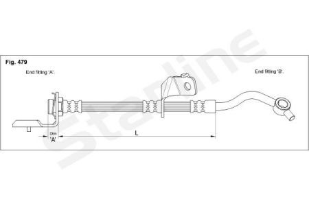 HA ST.1042 Starline Гальмівний шланг STARLINE