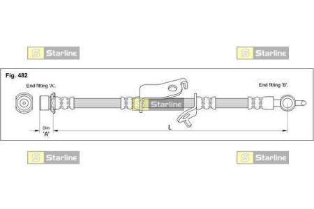 HA ST.1216 Starline Тормозной шланг STARLINE