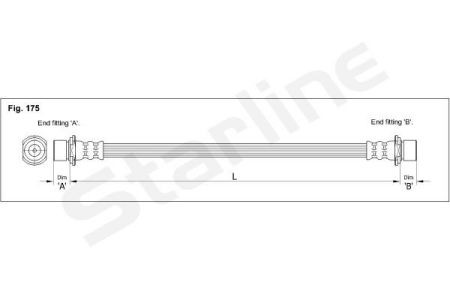 HA ST.1191 Starline Тормозной шланг STARLINE