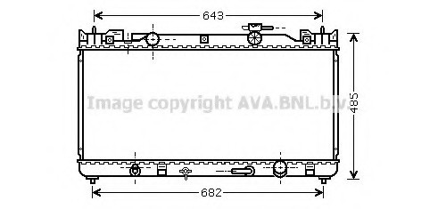 TO 2282 AVA COOLING Радиатор охлаждения AVA