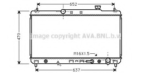 TO 2236 AVA COOLING Радіатор охолодження CAMRY 22i AT 96-01(вир-во AVA)