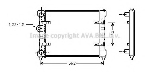 ST 2023 AVA COOLING Радиатор охлаждения AVA